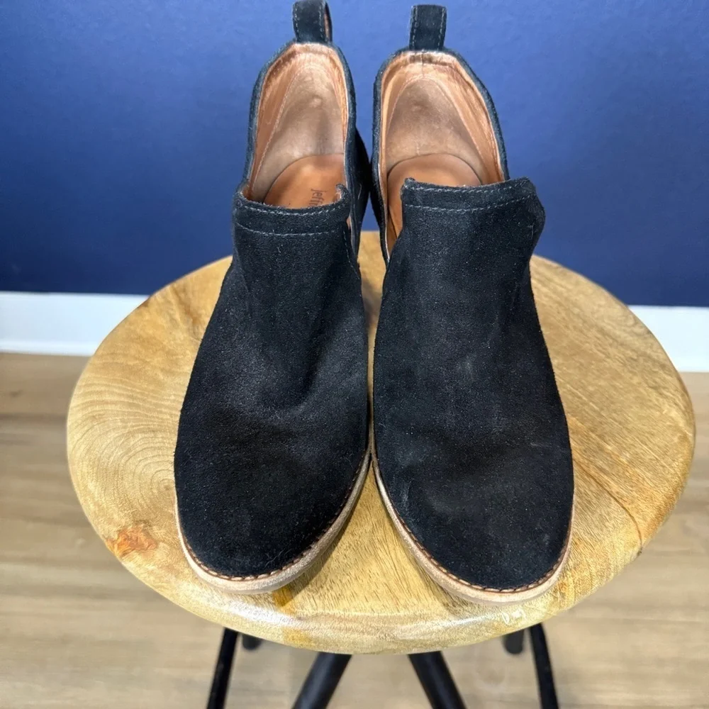 Jeffrey Campbell Rosalee Black Suede Ankle Booties | Size 9